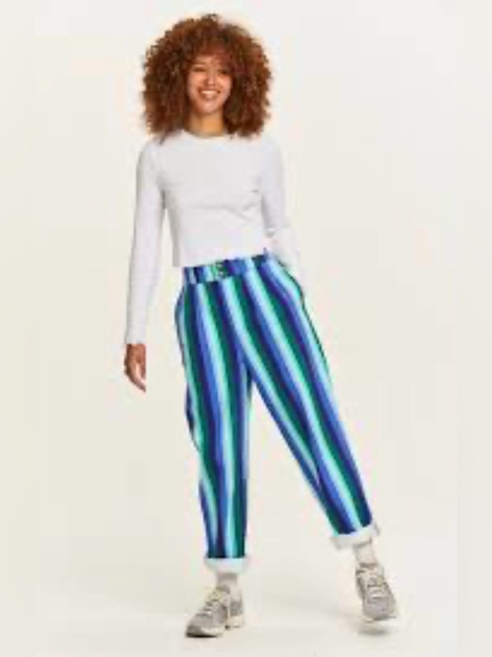 Lucy & Yak Striped Denim Pants - Sustainable Multicolor
Designer Jeans W48/ L30